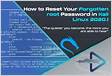 How to reset Kali Linux root passwor